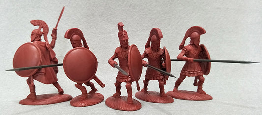 EXPEDITIONARY FORCE 60 GRK 03 C CLASSICAL GREECE GREEK HOPLITES CORINTHIAN HELMETS  (RED)