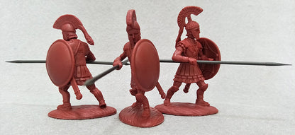 EXPEDITIONARY FORCE 60 GRK 03 C CLASSICAL GREECE GREEK HOPLITES CORINTHIAN HELMETS  (RED)