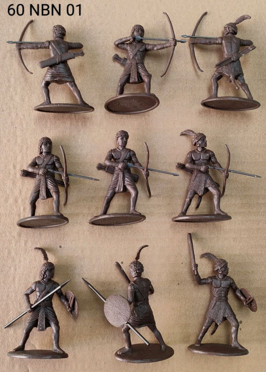 EXPEDITIONARY FORCE 60 NBN 01 BRONZE AGE NUBIAN WARRIORS  1:30 (9 FIGURES)