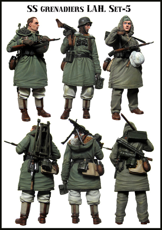 EVOLUTION MINIATURES 1:35 EM-35062 GERMAN SS GRENADIERS LAH SET 5 (3 FIGURES)