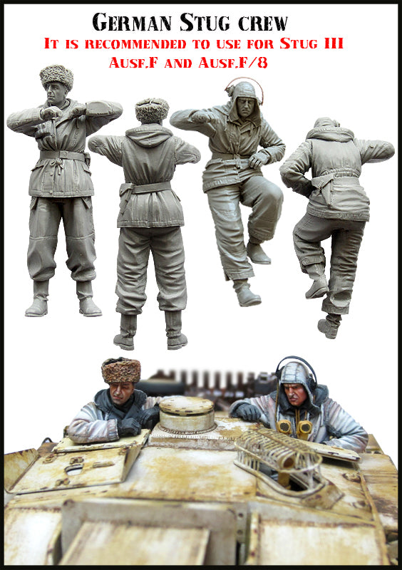 EVOLUTION MINIATURES 1:35 SET EM-35067 WWII GERMAN STUG CREW (2 FIGURES)