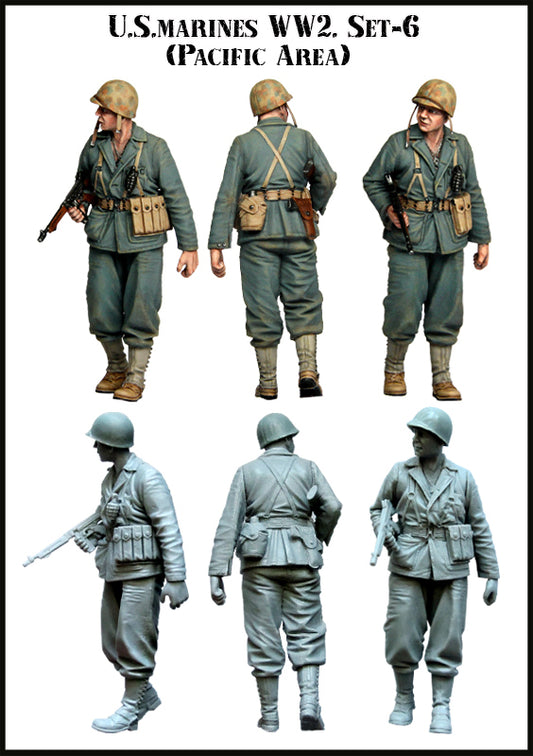 EVOLUTION MINIATURES 1:35 EM-35069 WWII U.S. MARINES (PACIFIC) (SET 6)