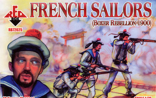 REDBOX 1:72 RB72025 BOXER REBELLION 1900 FRENCH SAILORS (48 FIGURES) BROWN