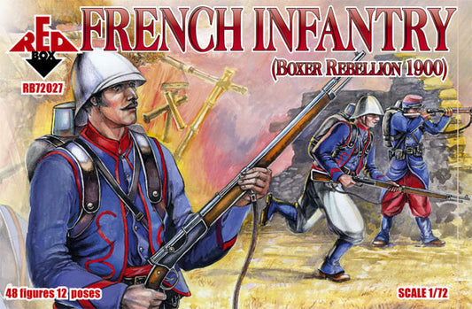 REDBOX 1:72 RB72027 BOXER REBELLION 1900 FRENCH INFANTRY (48 FIGURES) TAN