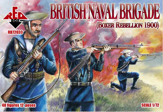 REDBOX 1:72 RB72033 BOXER REBELLION BRITISH NAVAL BRIG (48 FIGURES/12 POSES)