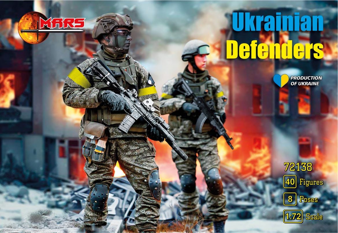 MARS 1:72 SET 72138 MODERN WARS UKRAINIAN DEFENDERS-40 FIGURES