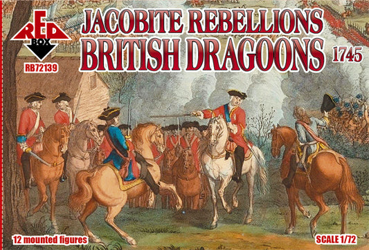 REDBOX 1:72  RB72139 JACOBITE REBELLION BRITISH DRAGOONS 1745