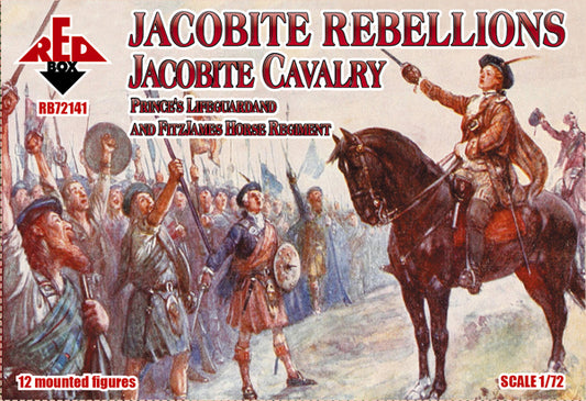 REDBOX 1:72 RB72141 JACOBITE REBELLION PRINCE'S LIFEGUARD & FITZJAMES HORSE REGIMENT