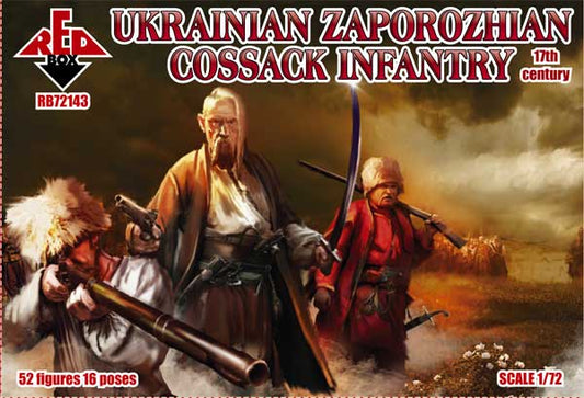 REDBOX 1:72  RB72143 17th CENTURY UKRAINIAN ZAPOROZHIAN COSSACK INFANTRY