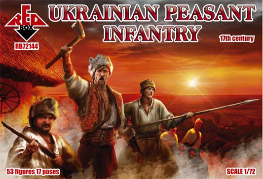 REDBOX 1:72  RB72144 17th CENTURY UKRAINIAN PEASANT INFANTRY (53 FIGURES)