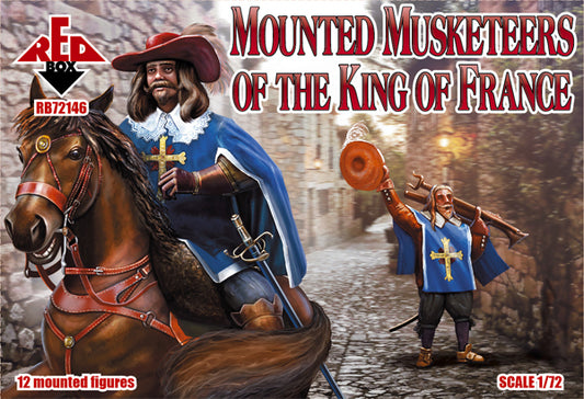 REDBOX 1:72  RB72146 17th CENTURY MOUNTED MUSKETEERS OF THE KING OF FRANCE