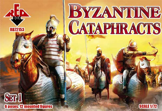 REDBOX 1:72  RB72153 BYZANTINE CATAPHRACTS SET 1 (LIGHT TAN) 12 MOUNTED FIGURES