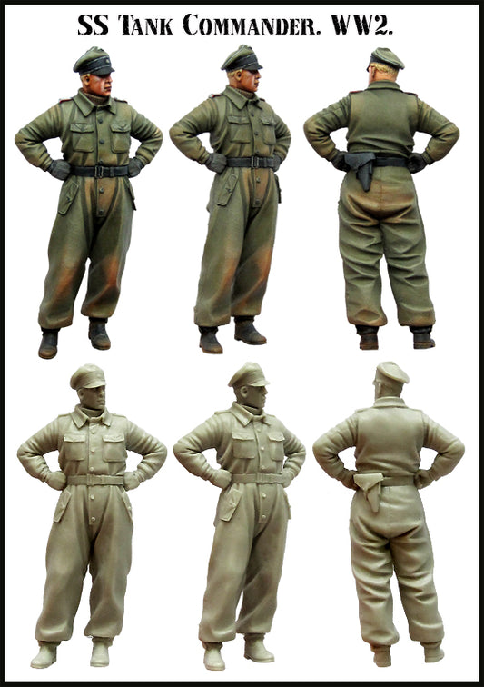 EVOLUTION MINIATURES 1:35 SET EM-35088 WWII GERMAN SS TANK COMMANDER (1 FIGURE)