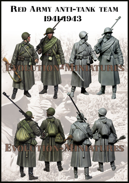 EVOLUTION MINIATURES 1:35 EM-35008 WWII RED ARMY ANTI-TANK TEAM (1941-43)