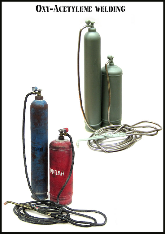 EVOLUTION MINIATURES 1:35 SET EMA-35008 DIOROMA ACCESSORY OXY-ACETYLENE WELDING