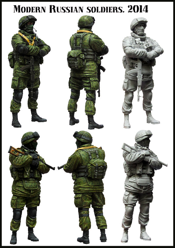 EVOLUTION MINIATURES 1:35 SET EM-35098 MODERN RUSSIAN SOLDIERS 2014 (2 FIGURES)