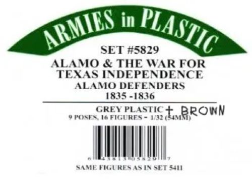 ARMIES IN PLASTIC 5829 ALAMO & WAR FOR TEXAS INDEPENDENCE ALAMO DEFENDERS