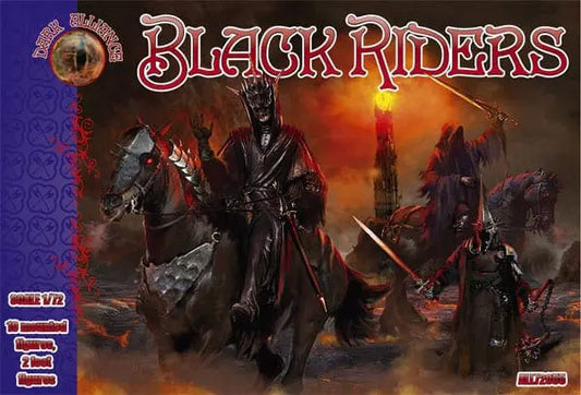 DARK ALLIANCE 1:72 FANTASY SET ALL72055 DARK RIDERS 10 MOUNTED & 2 FOOT FIGURES