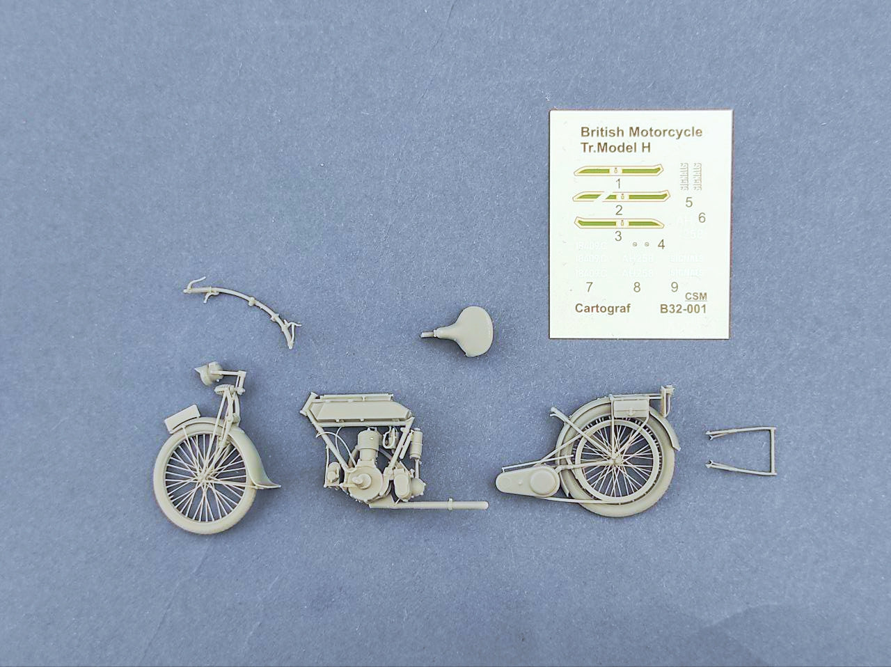 COPPER STATE MODELS CSM B32-001 1:32  WWI BRITISH MOTORCYCLE TR. MODEL H