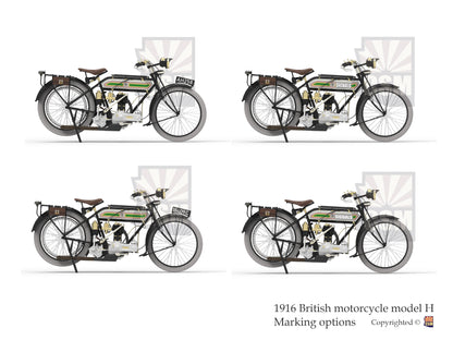 COPPER STATE MODELS CSM B32-001 1:32  WWI BRITISH MOTORCYCLE TR. MODEL H