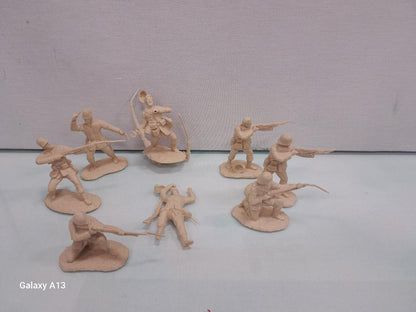 CONTE COLLECTIBLES BRITISH COLONIALS #2  (16 FIGURES, 8 POSES) TAN