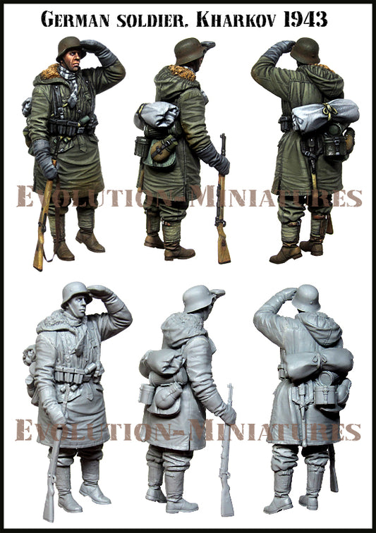 EVOLUTION MINIATURES 1:35 EM-35006 WWII GERMAN SOLDIER, KHARKOV 1943 (1 FIGURE)