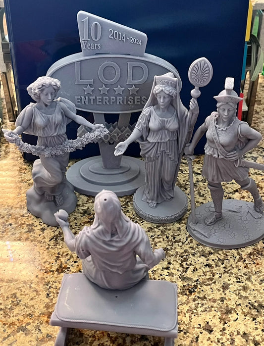 LOD Enterprises Plastic Figure Sets Bronze Age Heroes LOD079 JUDGMENT OF PARIS ( GRAY)