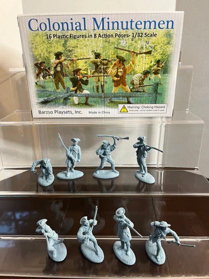 LOD Enterprises Plastic Figure Set LOD004 American Revolution Colonial Minutemen BOXED SET