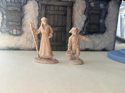 LOD Enterprises CHARACTER FIGURE SET REBECCA & ISRAEL BOONE (2 FIGURES)