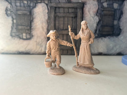 LOD Enterprises CHARACTER FIGURE SET REBECCA & ISRAEL BOONE (2 FIGURES)
