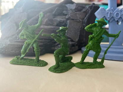 LOD Enterprises Plastic Figure Set LOD085 TEXAS RANGERS-Green Resin