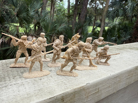 LOD Enterprises from BARZSO Playset LOD035 PIONEER SET  1-  (9 FIGURES) TAN