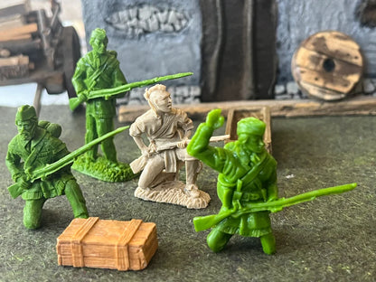 LOD Enterprises Plastic Figure 1:32 Set LOD084 Rogers Rangers CAMP