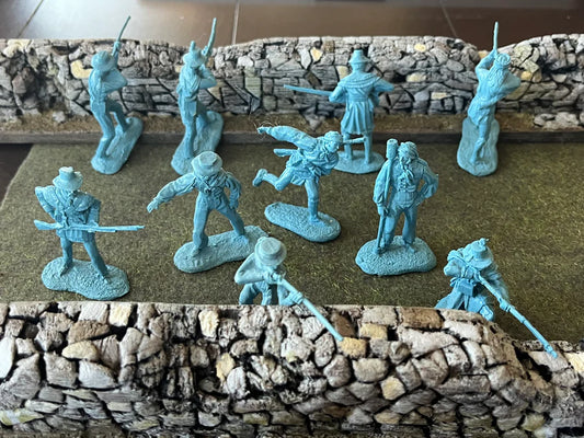 LOD Enterprises Plastic Figure Set LOD086 AMERICAN MILITIA BATTLE OF NEW ORLEANS