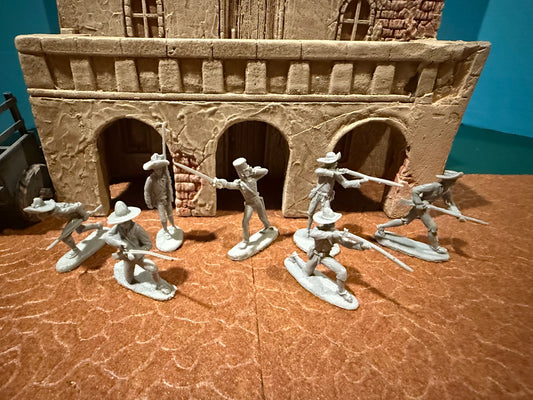 LOD Enterprises BARZSO PLAYSET LOD092 MEXICAN MILITIA SET 2  (7 FIGURES/7 POSES)