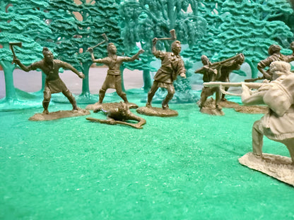 LOD Enterprises Barzso Plastic Figure Set LOD099 WILDERNESS INDIANS (TN)