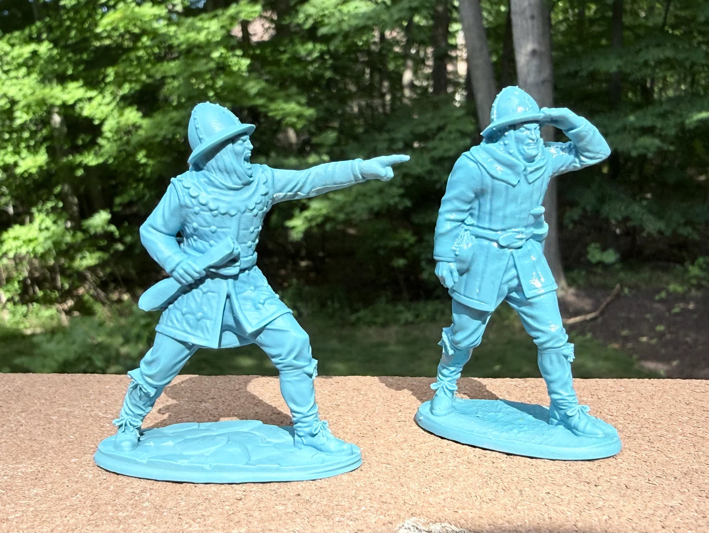 LOD Enterprises Plastic Figure Set LOD101 MEDIEVAL SIEGE CREW (7 FIGURES) Blue