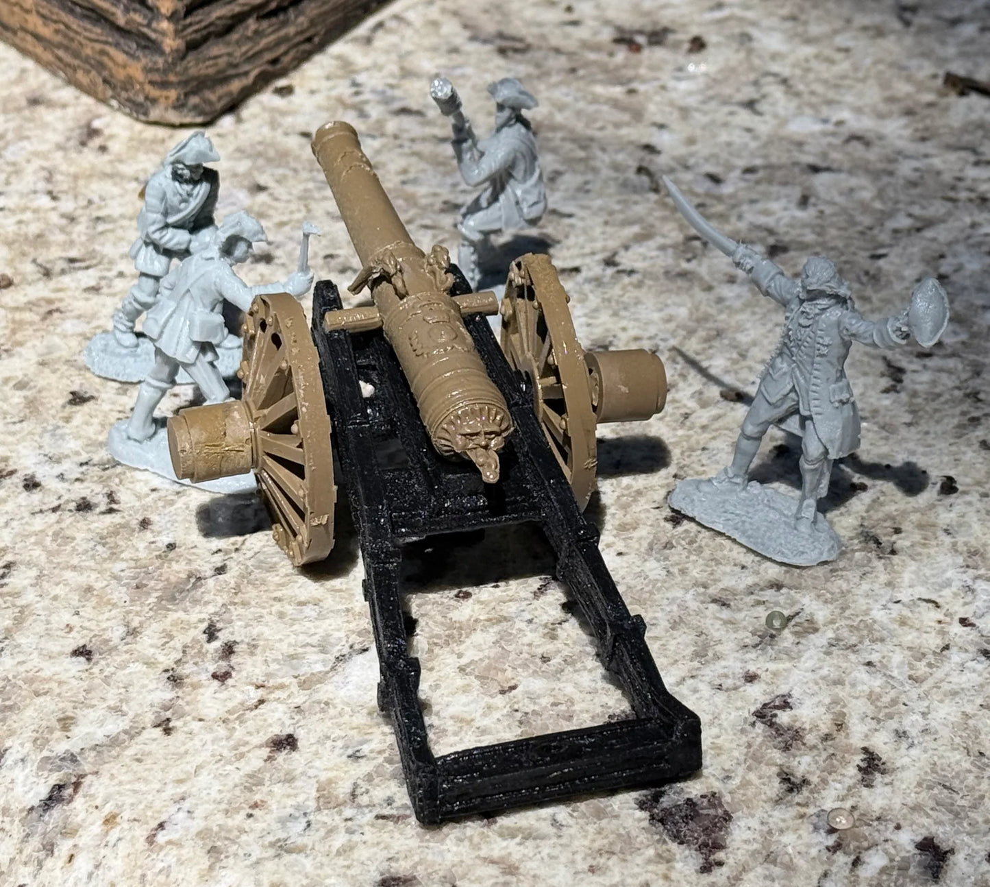 LOD Enterprises Plastic Set LOD076 FRENCH & INDIAN WAR FRENCH ARTILLERY CREW