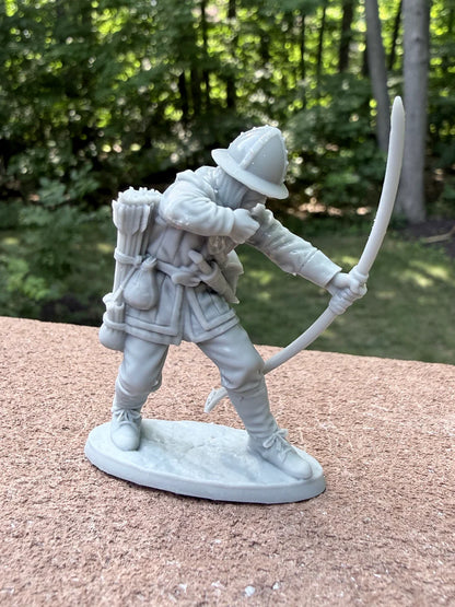 LOD Enterprises Plastic Figure Set LOD100 MEDIEVAL ARCHERS (8 FIGURES)