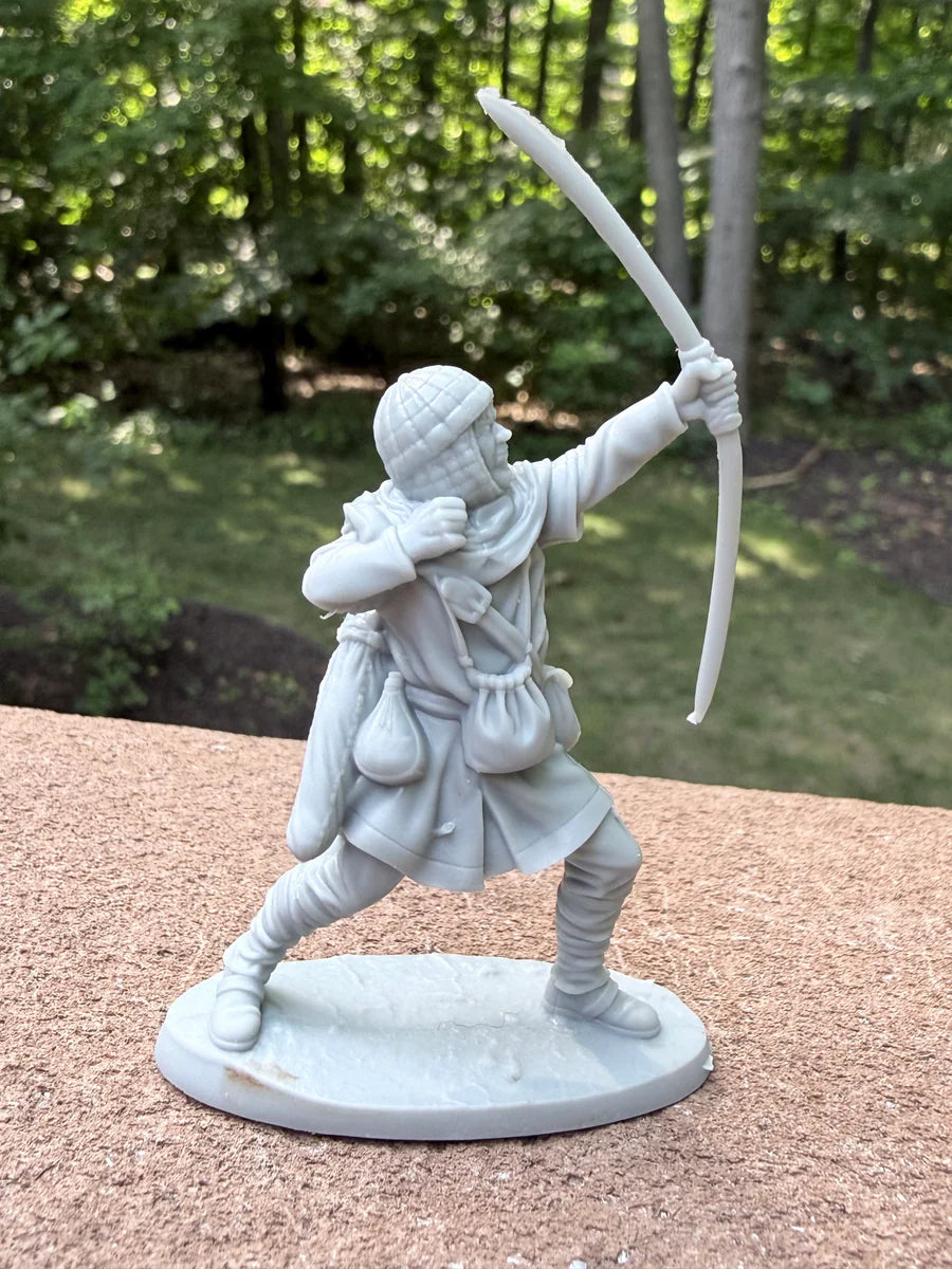 LOD Enterprises Plastic Figure Set LOD100 MEDIEVAL ARCHERS (8 FIGURES)