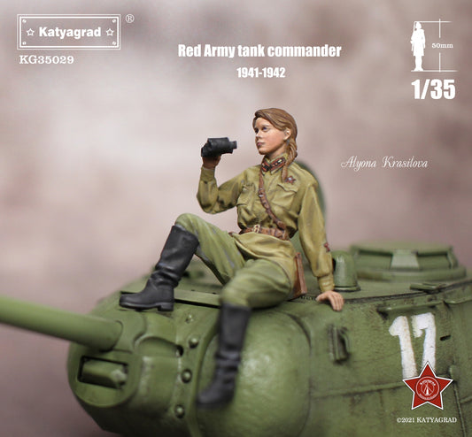 KATYAGRAD MINIATURES 1:35 KG35029 RED ARMY TANK COMMANDER (1 FIGURE)