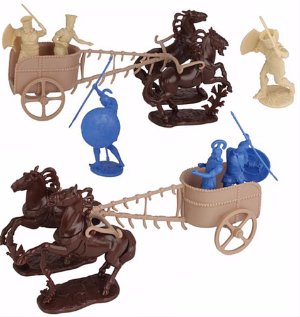 LOD Enterprises Plastic Figure Sets LOD002 The War At Troy Chariot Set