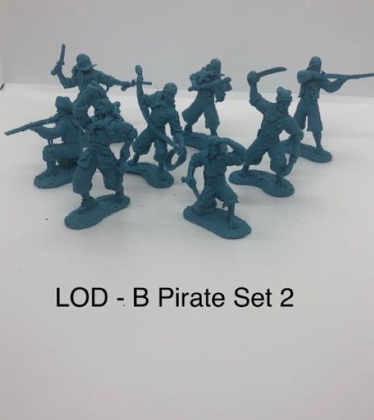 LOD Enterprises Set LOD025 BARZSO RESIN FIGURE PIRATE SET 2 (LIGHT BLUE)