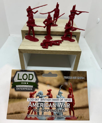 LOD Enterprises Plastic Figure Set LOD067 WAR OF 1812 BRITISH TROOPS