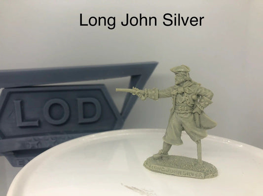 LOD Enterprises Character Figure LONG JOHN SILVER  (BLUE) ONE FIGURE