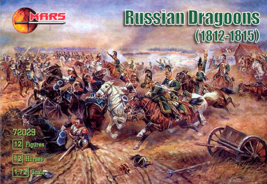 MARS  1:72 SET 72029 NAPOLEONIC WARS RUSSIAN DRAGOONS (1812-1815) GRAY & BROWN