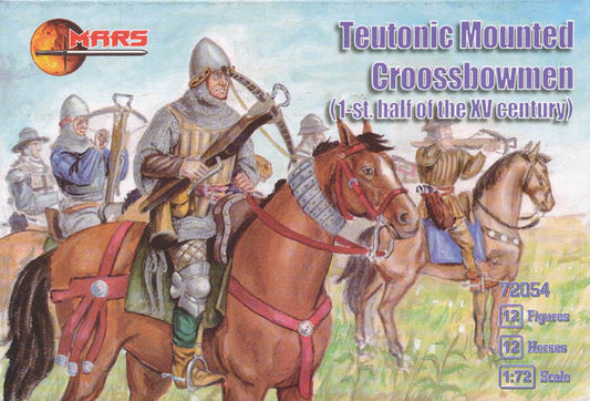 MARS  1:72  SET 72054 MEDIEVAL TEUTONIC MOUNTED CROSSBOWMEN EARLY XV CENTURY