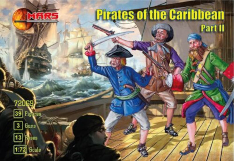 MARS FIGURE SET 72069  1:72 PIRATES OF THE CARIBBEAN PART II (GREY) 39 FIGURES