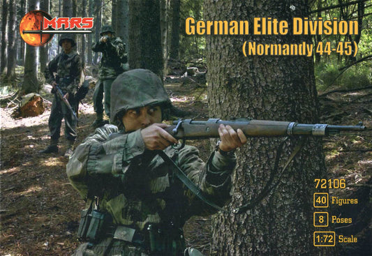 MARS  1:72 SET 72106 WWII GERMAN ELITE DIVISION (NORMANDY 44-45) 40 FIGURES