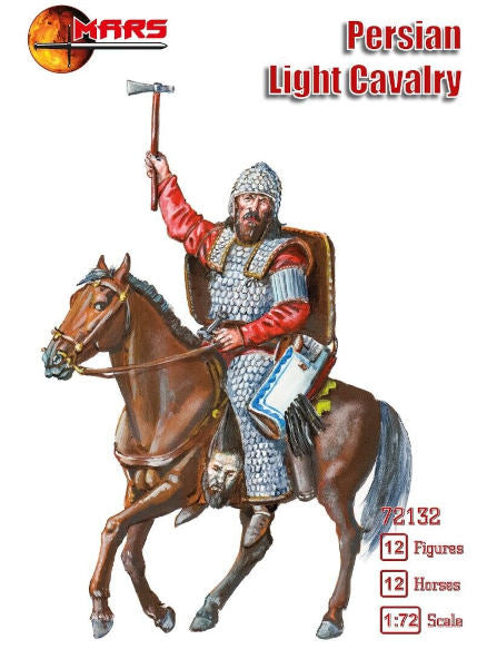 MARS 1:72 SET 72132 ANCIENT PERSIAN LIGHT CAVALRY (GRAY) 12 FIGURES/12 HORSES